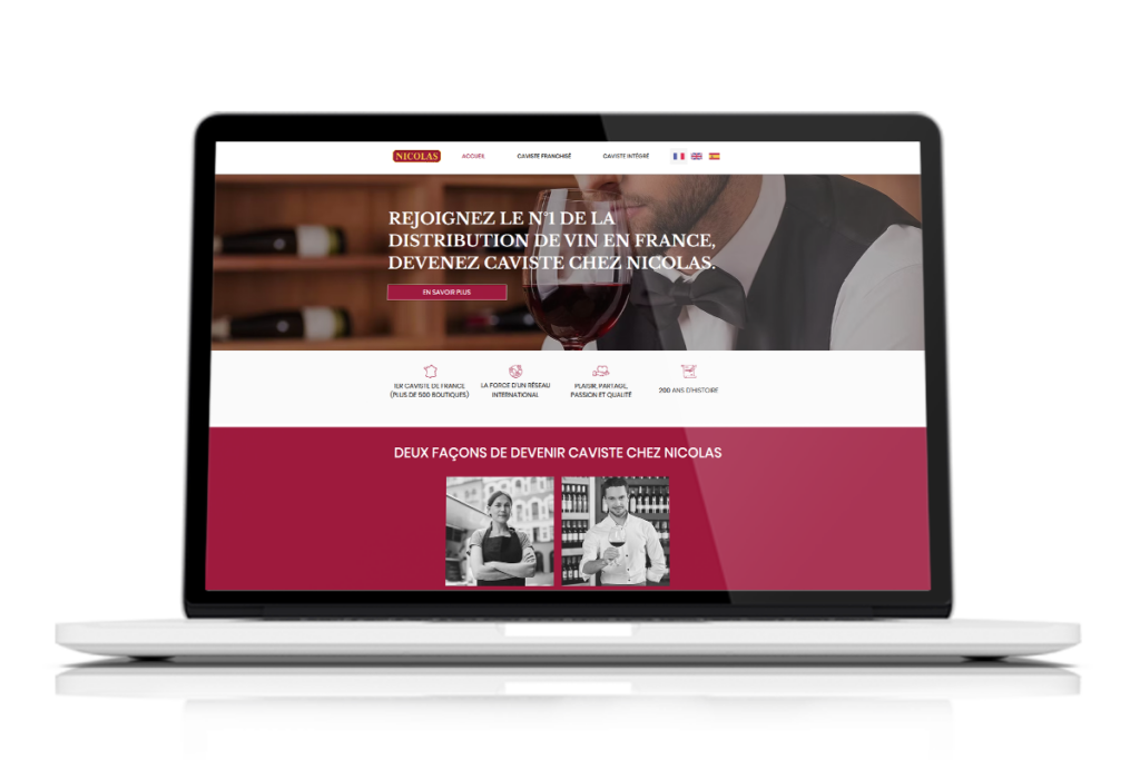 Site internet recrutement Nicolas