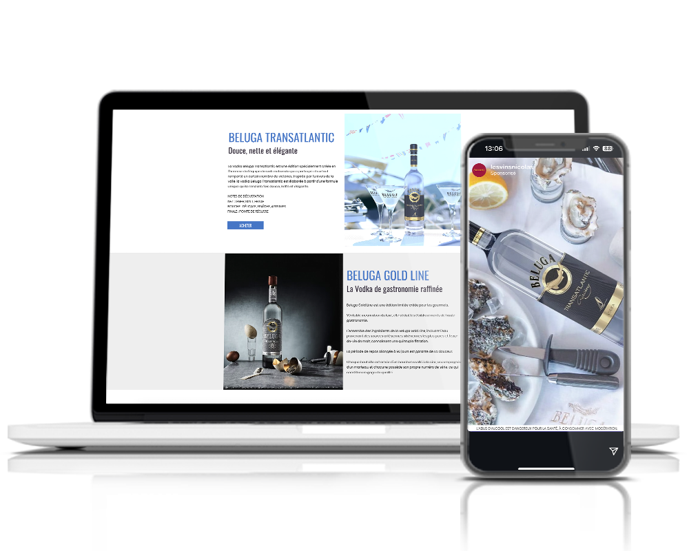 Landing page & SMA opé Nicolas x Beluga